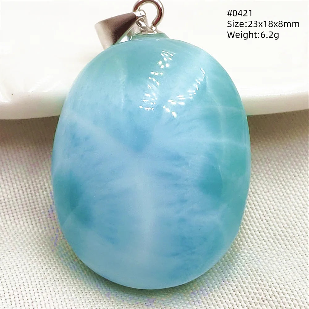 Natural Blue Larimar Heart Pendant Necklace Gemstone Women Men Larimar 17.5*19mm 18K Gold Love Larimar Fashion Jewelry AAAAAA