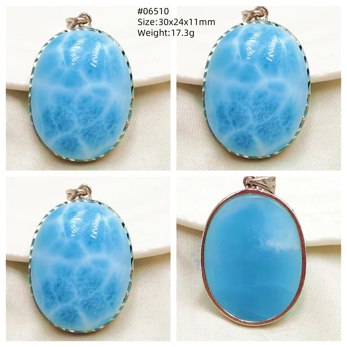 Natural Blue Larimar Heart Pendant Necklace Gemstone Women Men Larimar 17.5*19mm 18K Gold Love Larimar Fashion Jewelry AAAAAA