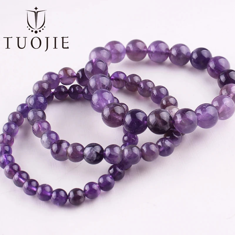 Natural 6 8 10mm Black Tourmaline Beads Bracelet Genuine Round Smooth Gemstone Beads Bracelets for Women Fashion Cheap Jewelry
