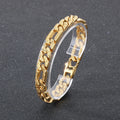Fongten Tie Stainless Steel Men's Bracelet Mysterious Egyptian Pattern Hollow Chain Punk Rock Halloween Gift Fashion Jewelry