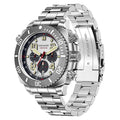 FeelNever Sport Automatic Movement Quartz Watch Stainless Steel Sapphire Crystal Watches Men 500M Waterproof Clocks Reloj Hombre