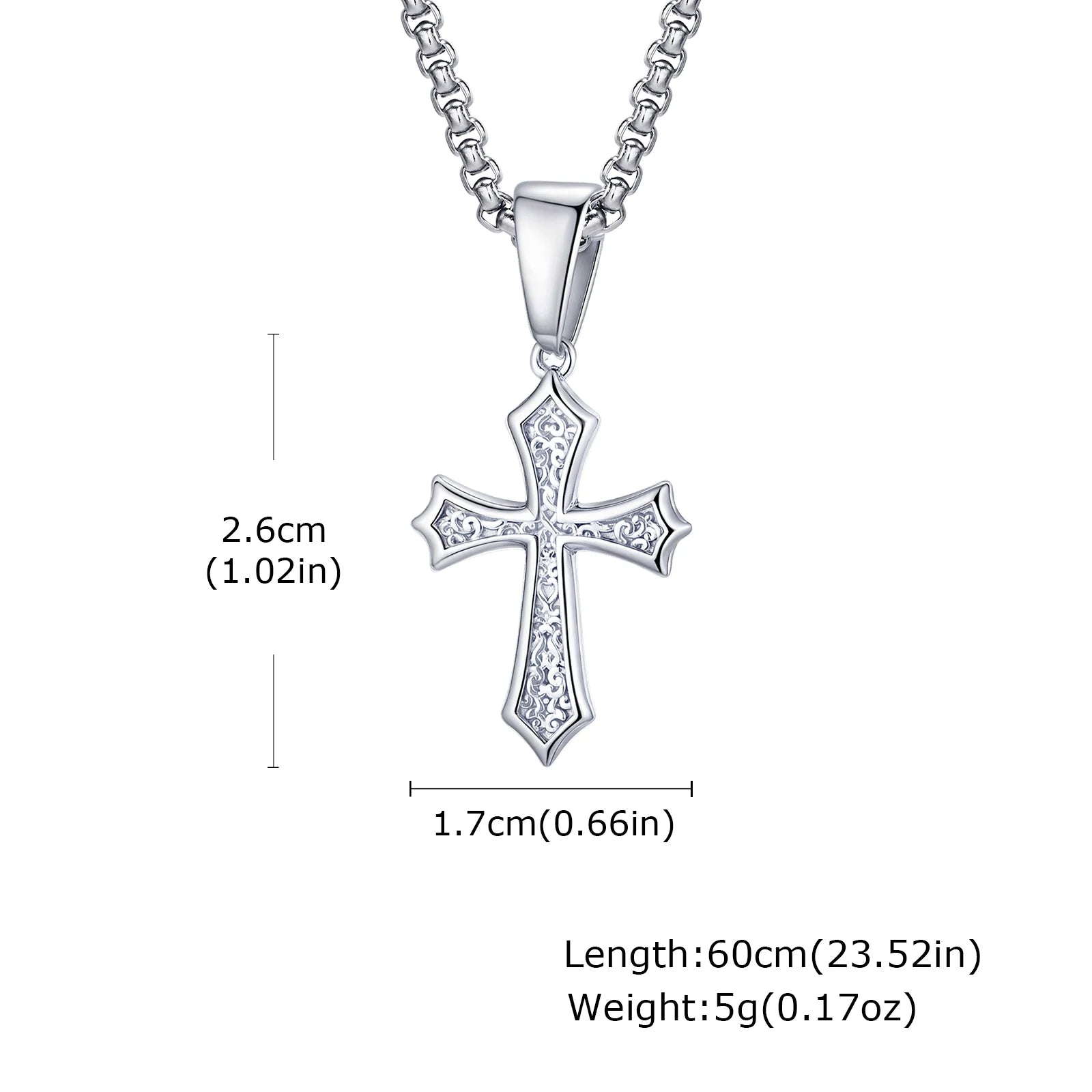 Men's Silver Color Geometric Pendant Necklace, Non Fading Stainless Steel Compass Necklace with Chain, Stylish Jewelry Gifts