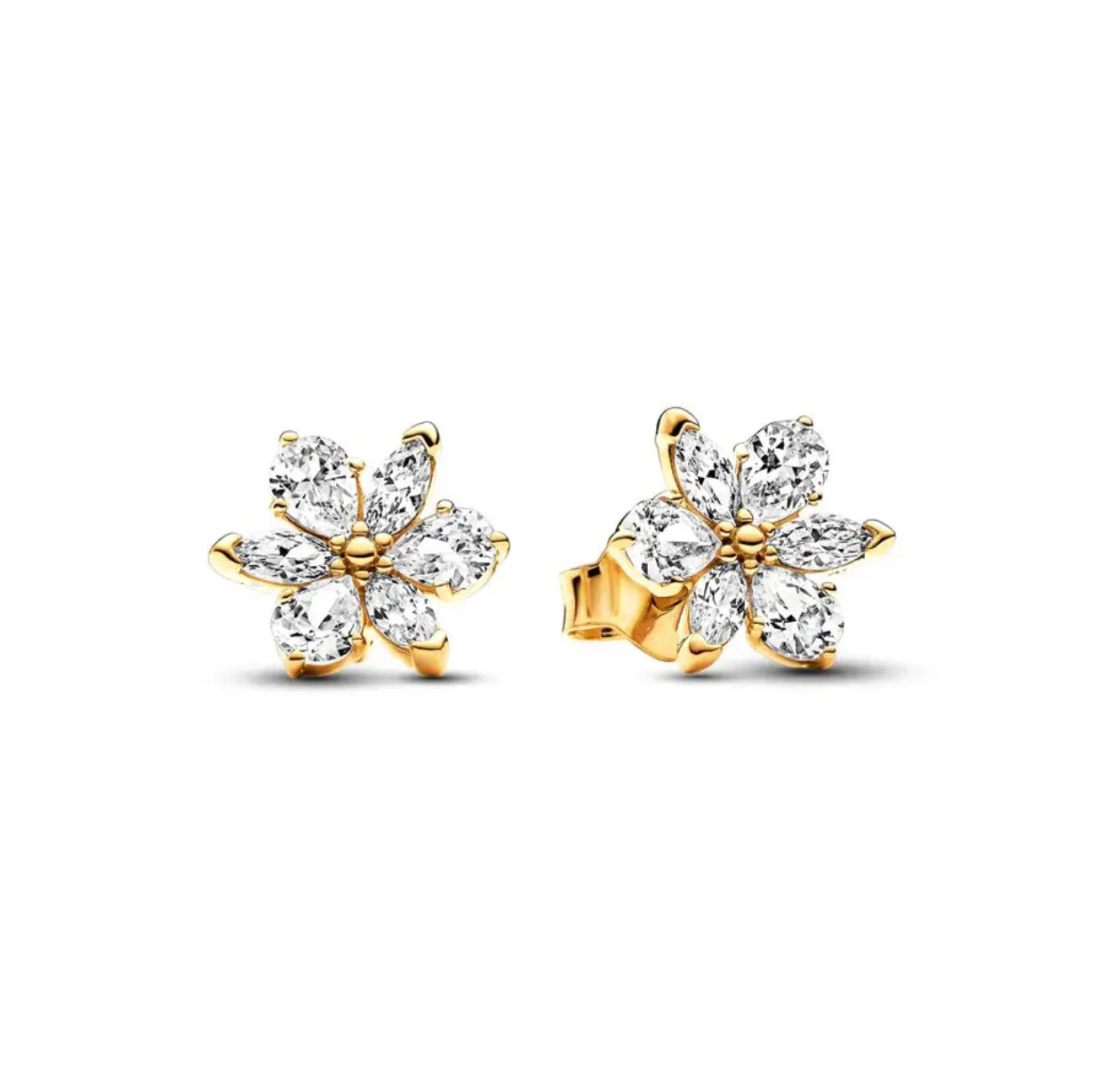 100%925 pure silver classic water-drop heart-shaped round stud earrings Perfect jewelry gift for women's birthday presents