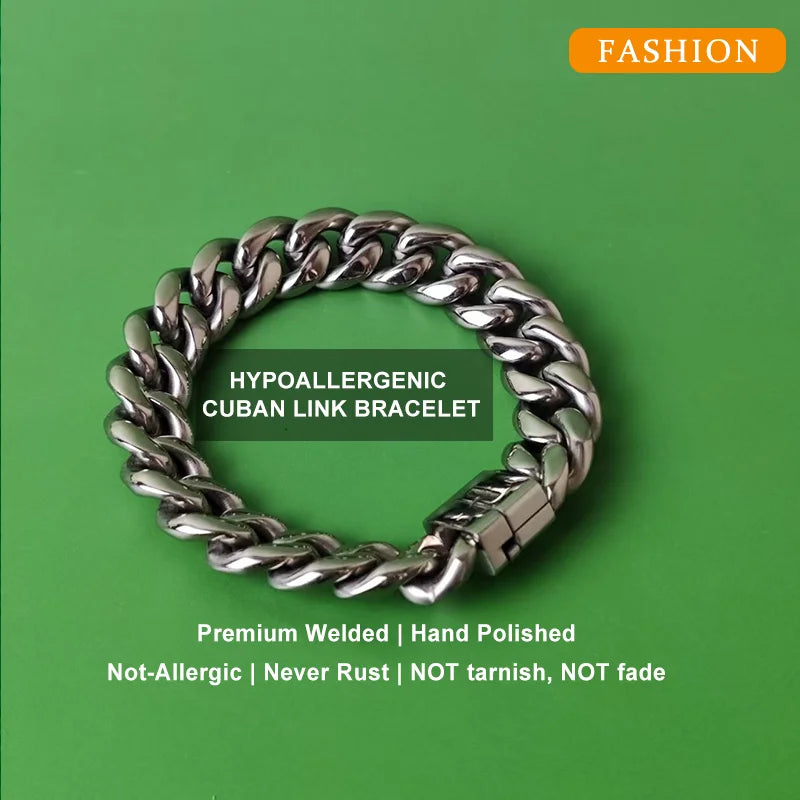 Pure Titanium Bracelet for Men - Lightweight & Hypoallergenic | Adjustable Length (19-22cm) | Perfect for Layering & Daily Wear