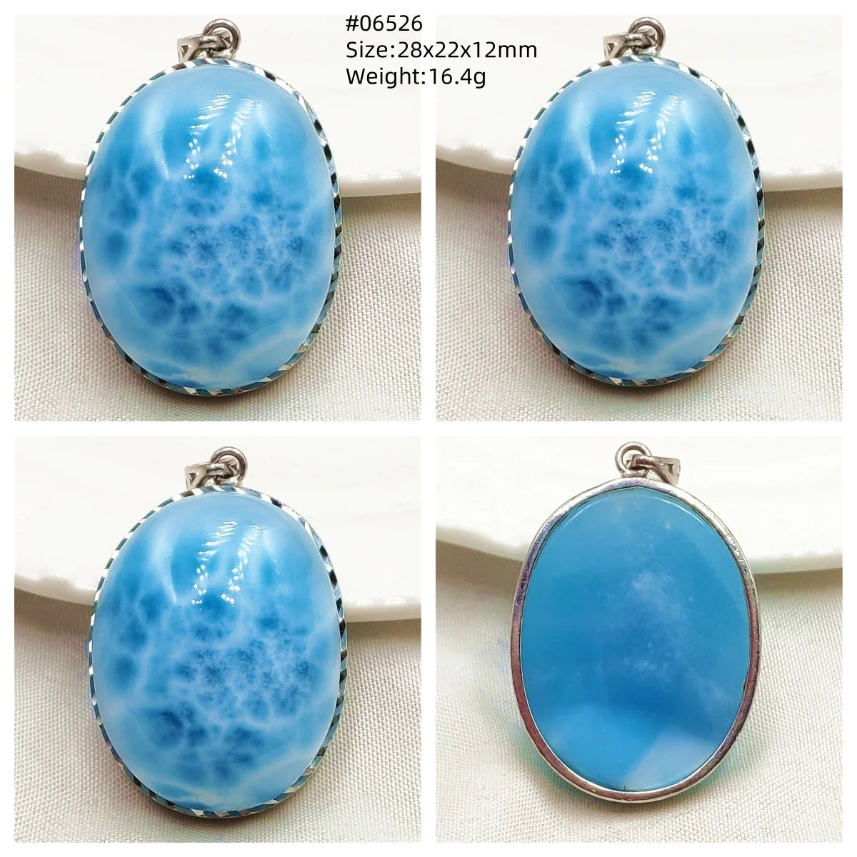 Natural Blue Larimar Heart Pendant Necklace Gemstone Women Men Larimar 17.5*19mm 18K Gold Love Larimar Fashion Jewelry AAAAAA