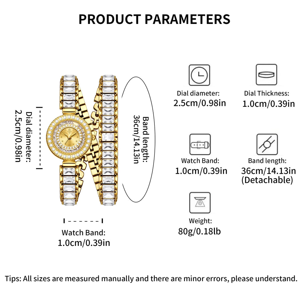 YaLaLuSi Women's Fashion Bracelets, Watches, Luxury and Elegant Timepieces, Gifts, Clocks Reloj Mujer Watch for Ladies Montre