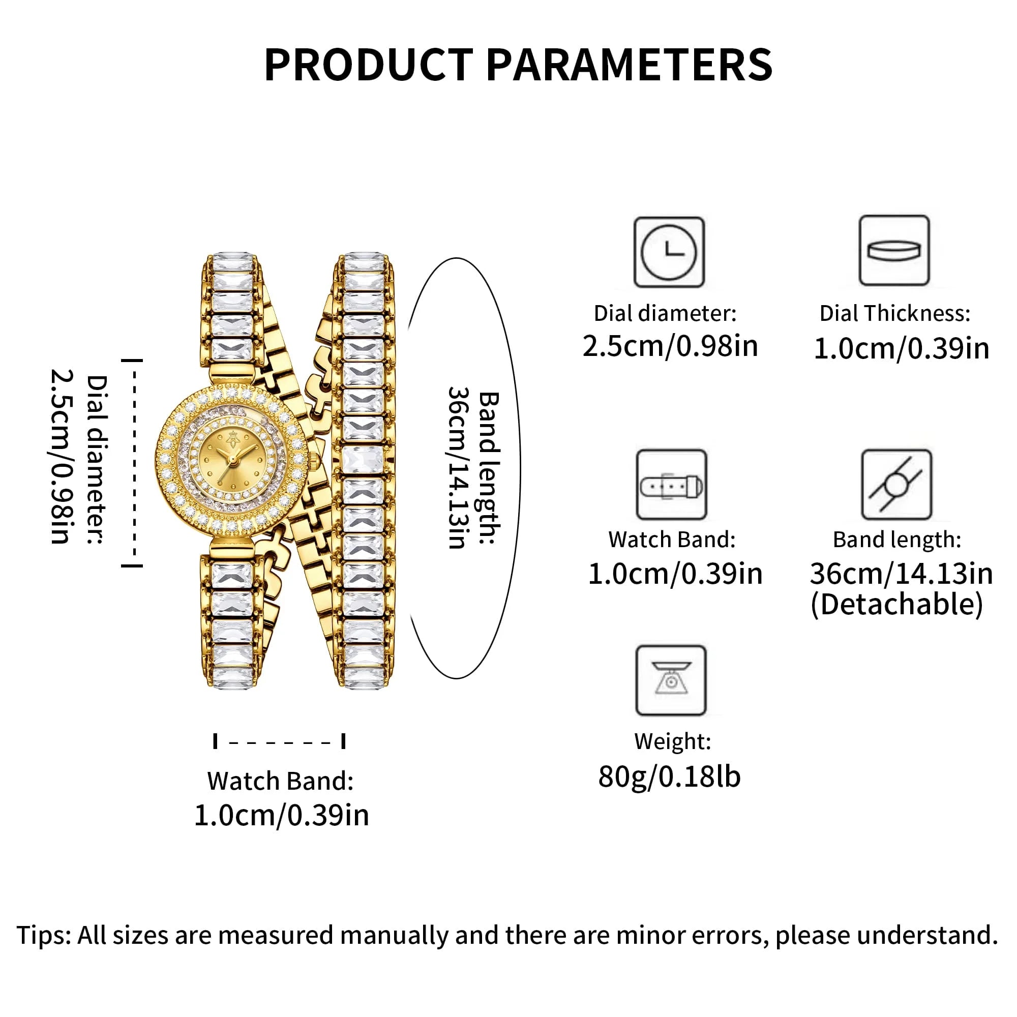 YaLaLuSi Women's Fashion Bracelets, Watches, Luxury and Elegant Timepieces, Gifts, Clocks Reloj Mujer Watch for Ladies Montre