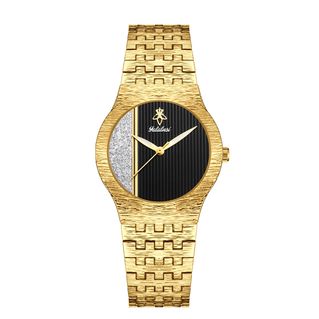 YaLaLuSi Brand Luxury Rhinestone Women's Quartz Watch Temperament Luminous Hands Unique Gold Watch Gift Box Fashionable