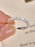 IOGOU 14k Gold Filled Full Eternity Ring Sparkling 2mm D Color Moissanite Stackable Band Finger Jewelry for Womem GRA Cerificate