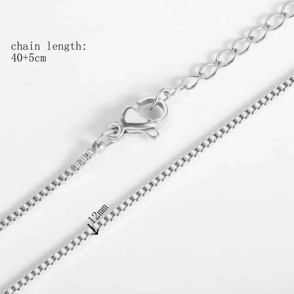 10pcs/Lot 45cm Stainless Steel 304 Link Necklace For Women Jewelry Making Accessories Diy Handmade Supplies Golden Silvery Chain