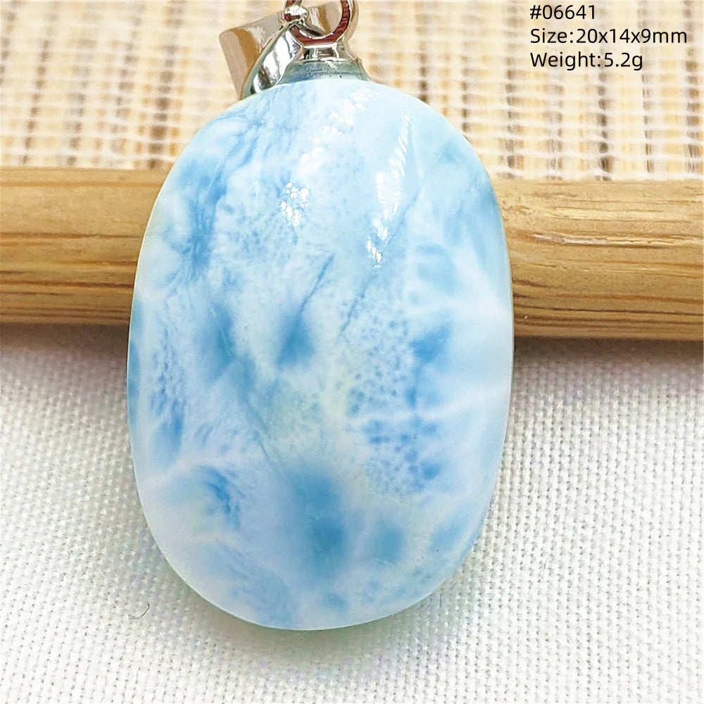 Natural Blue Larimar Heart Pendant Necklace Gemstone Women Men Larimar 17.5*19mm 18K Gold Love Larimar Fashion Jewelry AAAAAA
