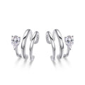 Smyoue 18K Plated Certified Full Moissanite Clip Earrings for Women Pear Cut Pure 925 Silver Lab Diamond Jewelry Wholesale