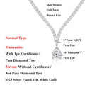 EWYA Luxury Pear Cut Full D Color Moissanite Tennis Neck Chain Woman s925 Silver All Lab Diamond Party Bridal Necklaces Gift