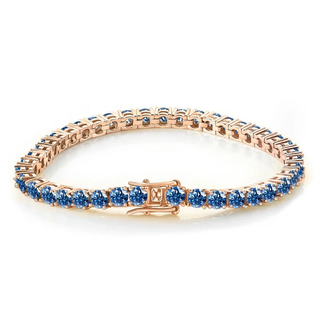 TY 3-5MM Moissanite Bracelet For Women Men 925 Sterling Silver Chain Bracelet D VVS1 Fine Luxury Jewelry Lab Gemstone