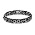 Male viking characters Bracelet 10MM Wide Stainless Steel Chain Charm Bracelets Hand Bands for Men's Vintage Boy Hand Jewellery