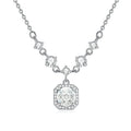 MuShan Jewelry 925 Sterling Silver Necklace Pendant Chain HCD Gemstones Bridal Shower Minimalist Style Women Necklaces Jewelry