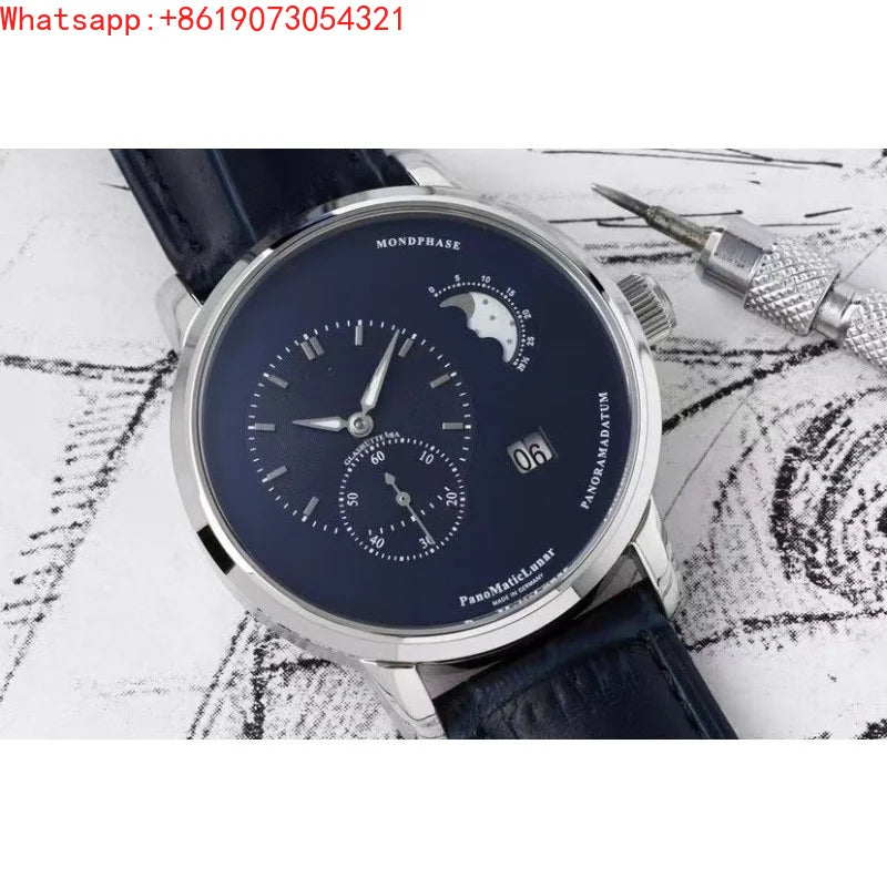 The Great Qin Empire Customized High-end Eccentric Moon Phase 40mm Mechanical Watch