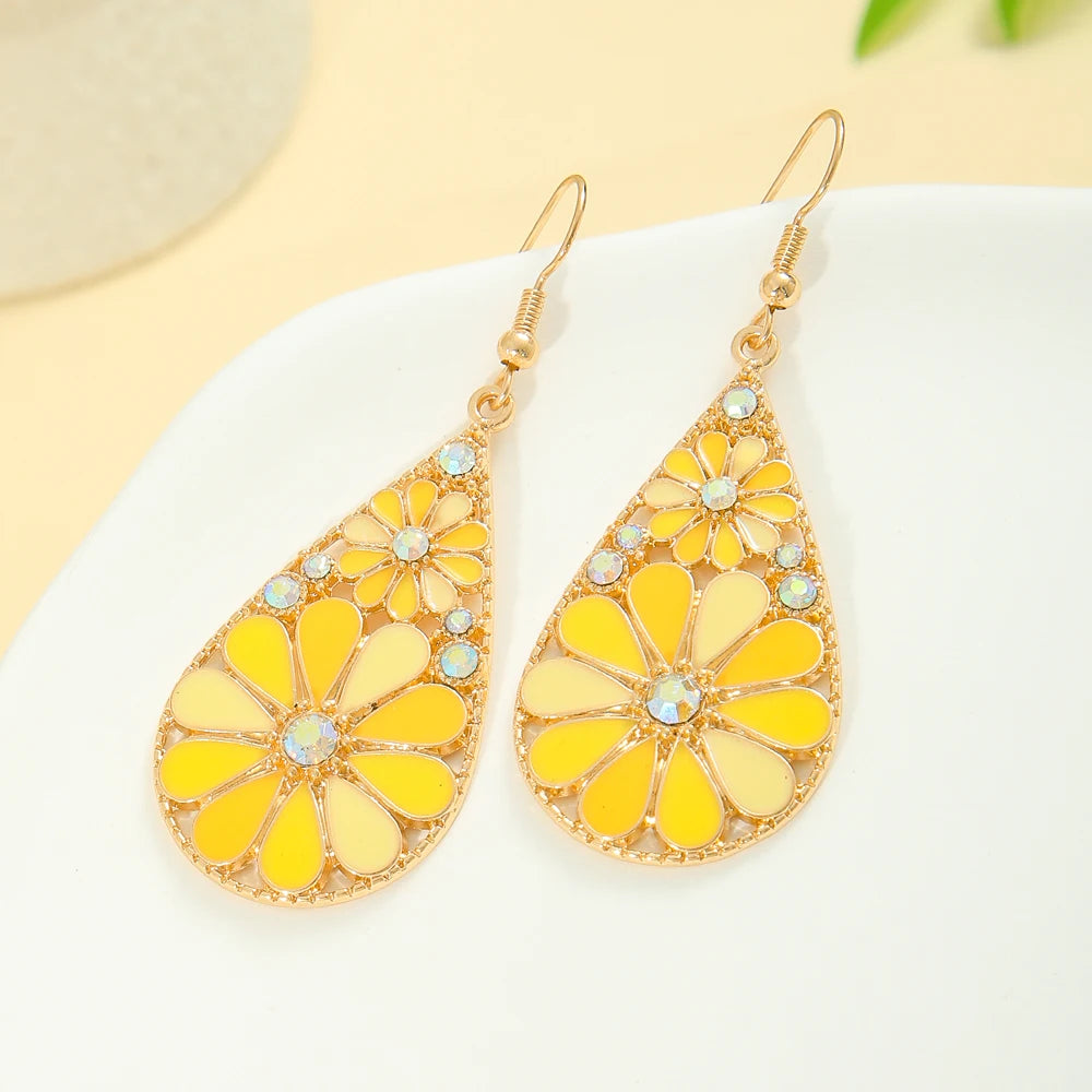 7/15/24/36/48/60 Pairs Randomly Send Women's Earrings Sets Colored Geometric Dangle Earrings Daily Wear Work Gifts Versatile