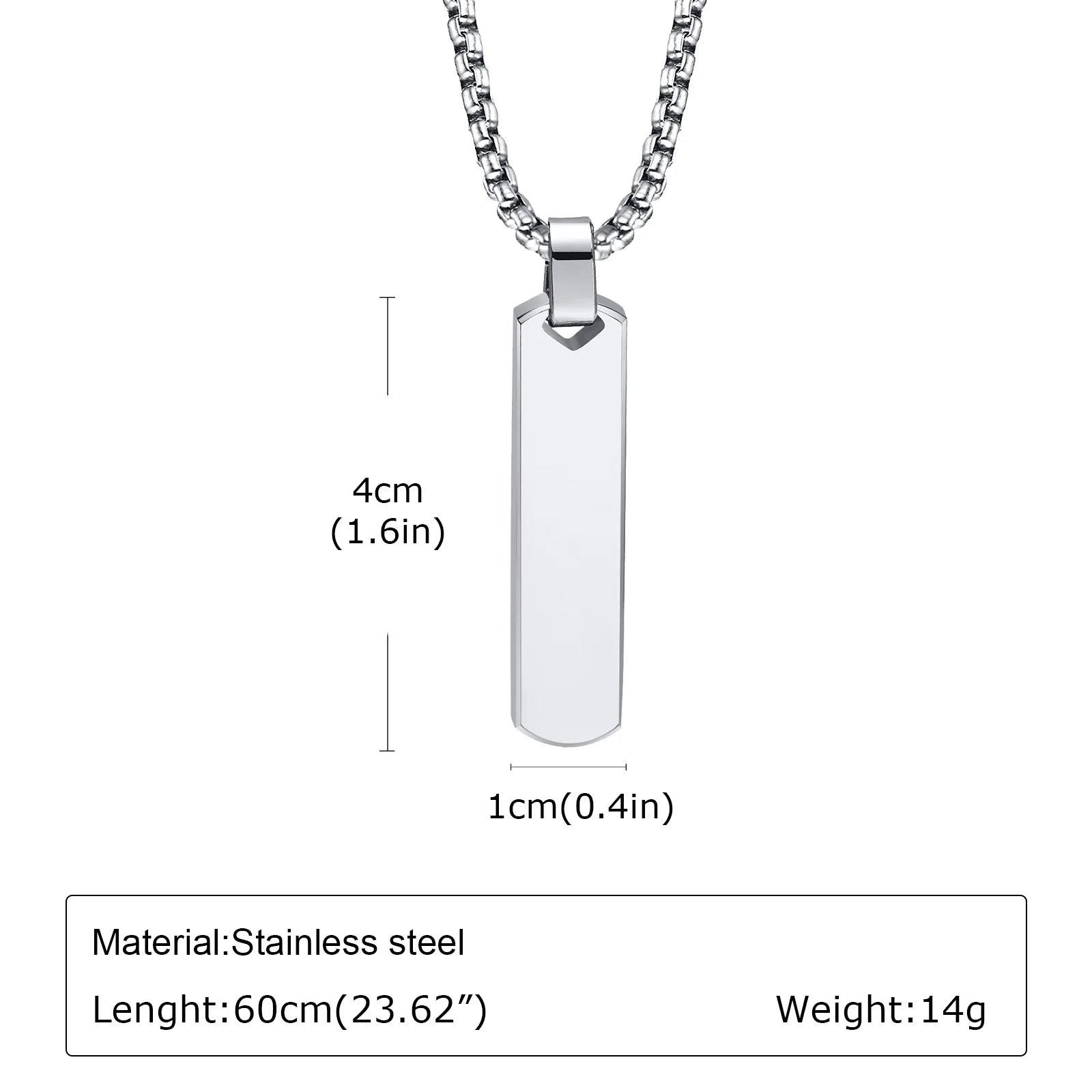 Men's Silver Color Geometric Pendant Necklace, Non Fading Stainless Steel Compass Necklace with Chain, Stylish Jewelry Gifts