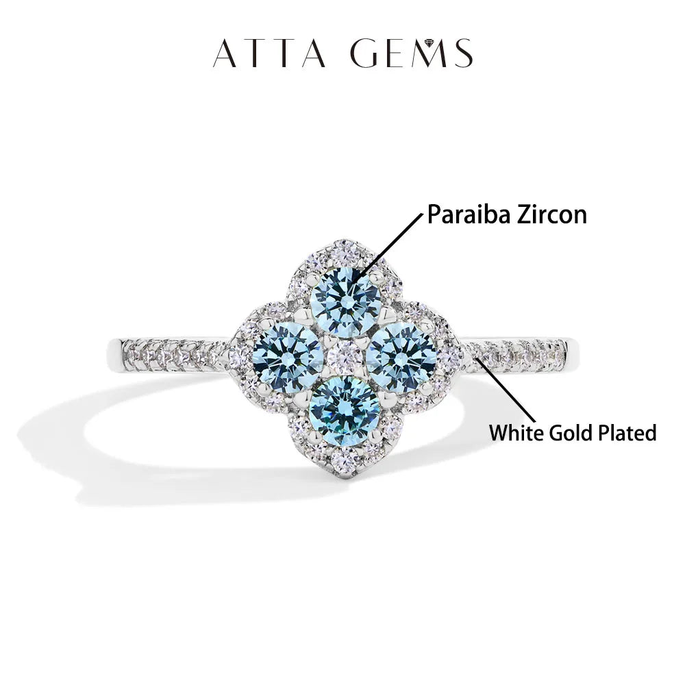 ATTAGEMS Classic Moissanite Rings for Women D Color VVS1 Real 925 Sterling Silver Engagement Wedding Party Exquisite FineJewelry