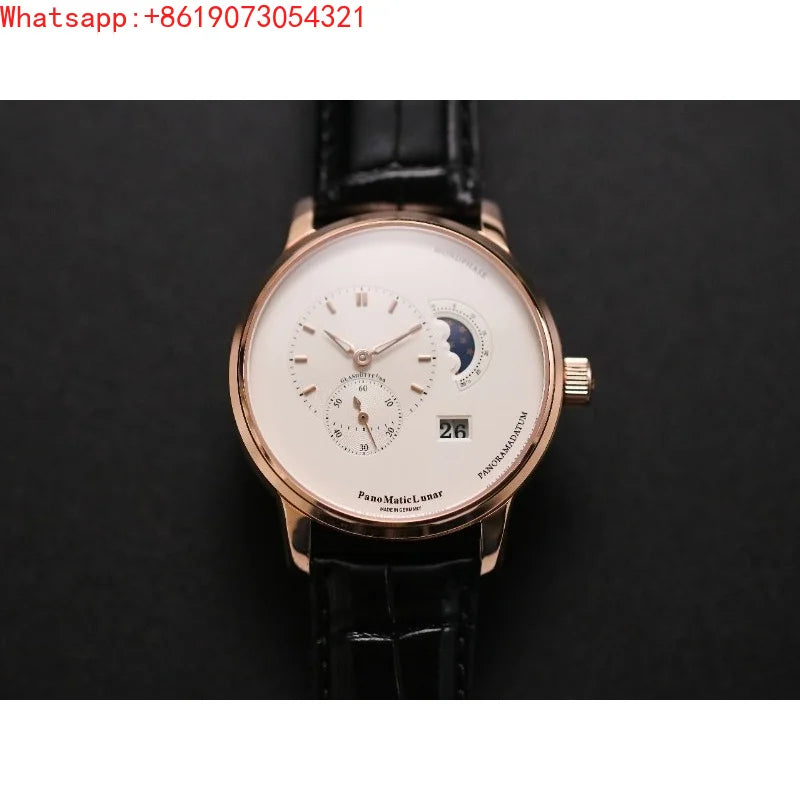 The Great Qin Empire Customized High-end Eccentric Moon Phase 40mm Mechanical Watch