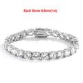 2-8mm D VVS1 Moissanite Tennis Bracelet For Women Men Sparkling Diamond GRA 925 Sterling Silver Plated 18k White Gold Bracelets