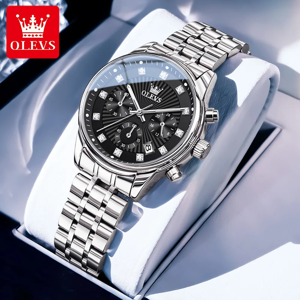OLEVS 3669 Womens Watch Original Fashion Elegant Brand Quartz Watch Waterproof Luminous Quartz Date Watch For Women With Box