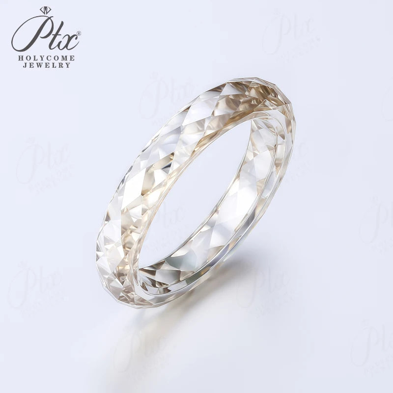100% Moissanite Diamond Ring Proposal Engagement Wedding Anniversary Gift Luxury High Quality Rare Jewelry Free Chain As A Gift