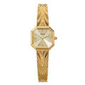 BERNY Gold Watch for Women Grit Dial Octagonal Ladies Quartz Wristwatch Stainless Steel Women Small Golden Watch Luxury Watches