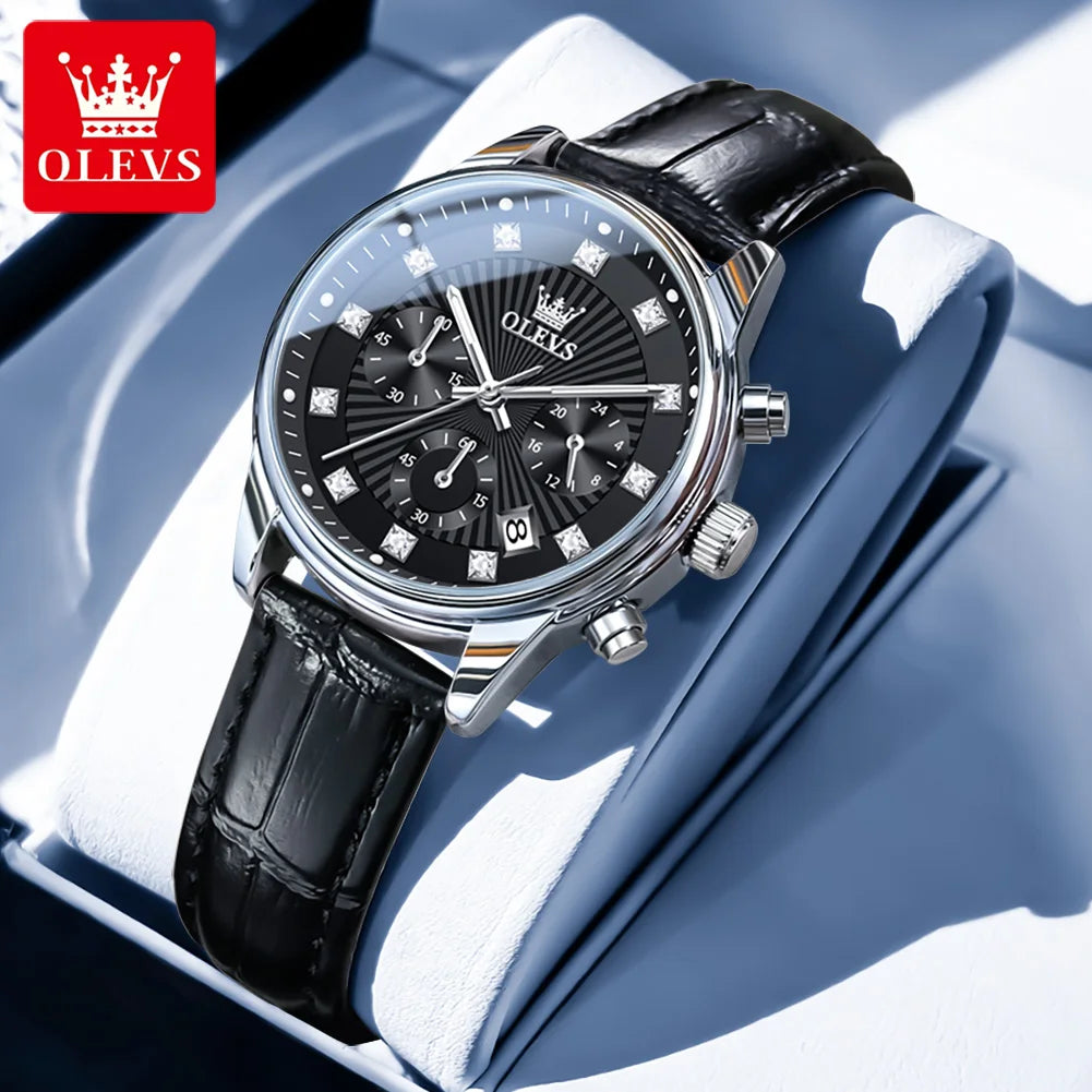 OLEVS 3669 Womens Watch Original Fashion Elegant Brand Quartz Watch Waterproof Luminous Quartz Date Watch For Women With Box