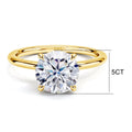Szjinao 1ct 2ct 3ct 5ct D Color Moissanite Ring Rose Gold For Women Engagement Jewelry With GRA Certificate High Quality Gift