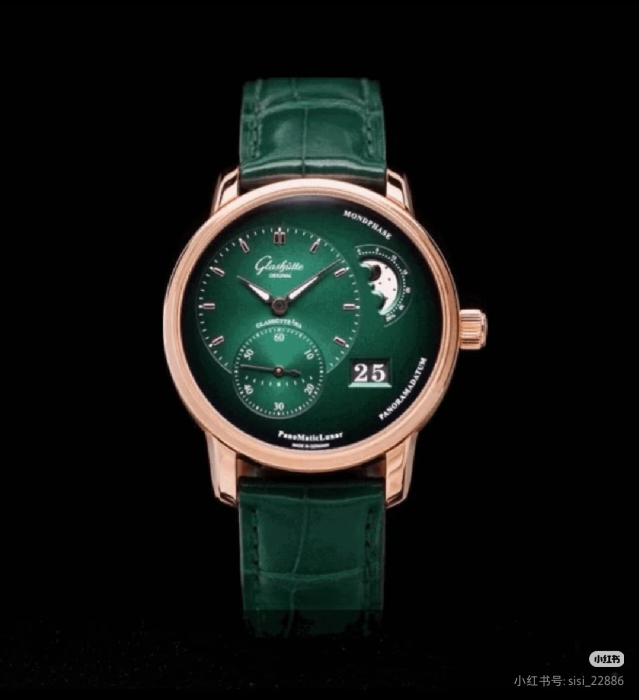 The Great Qin Empire Customized High-end Eccentric Moon Phase 40mm Mechanical Watch