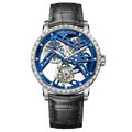 AGELOCER Original Tourbillon Watch Fashion Men's Business Formal Luxury Skeleton Manual Mechanical Watch Birthday Gift for Men