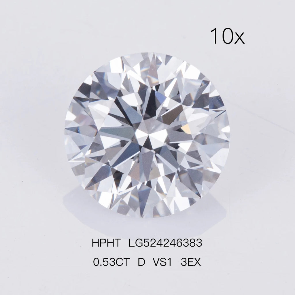 0.3ct 0.5ct 0.8ct 1ct 1.5ct 2ct 3ct Round Lab Grown Diamonds With IGI GIA Certificate CVD HPHT Lab Created Diamond Wholesales