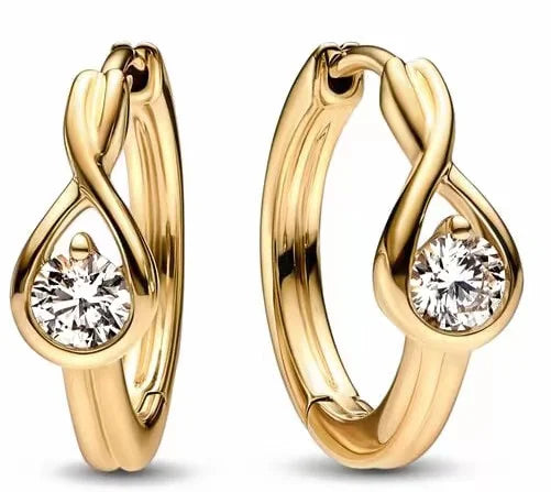100%925 pure silver classic water-drop heart-shaped round stud earrings Perfect jewelry gift for women's birthday presents