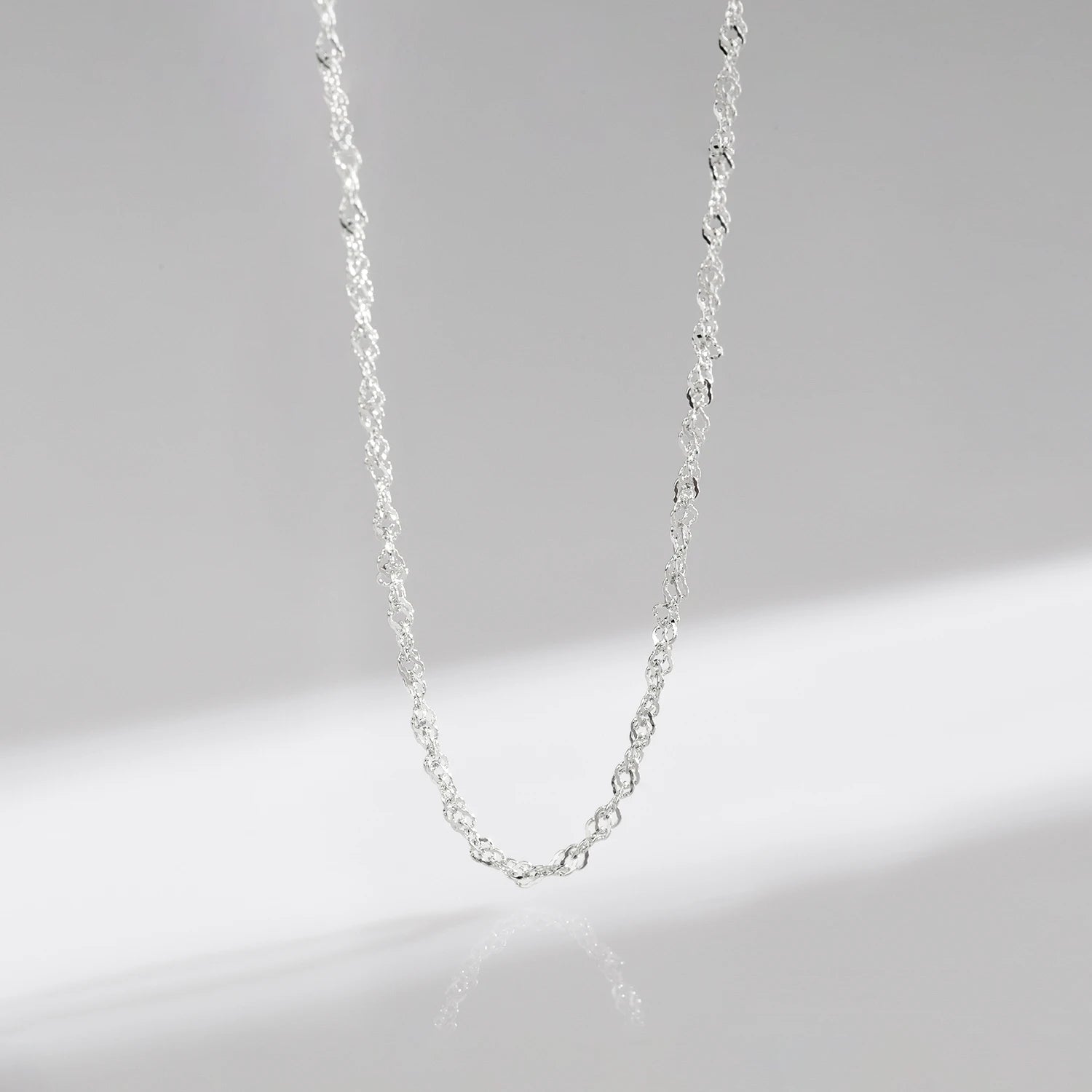 Modian 7 style Classic Basic Chain 925 Sterling Silver Lobster Clasp Adjustable 40+5CM Necklace Fine Jewelry For Women Fine Gift