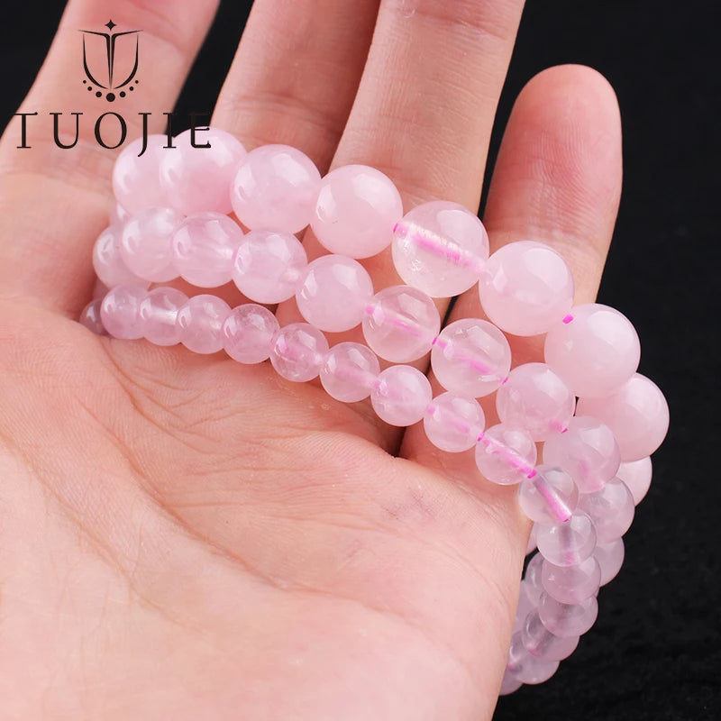 Natural 6 8 10mm Black Tourmaline Beads Bracelet Genuine Round Smooth Gemstone Beads Bracelets for Women Fashion Cheap Jewelry