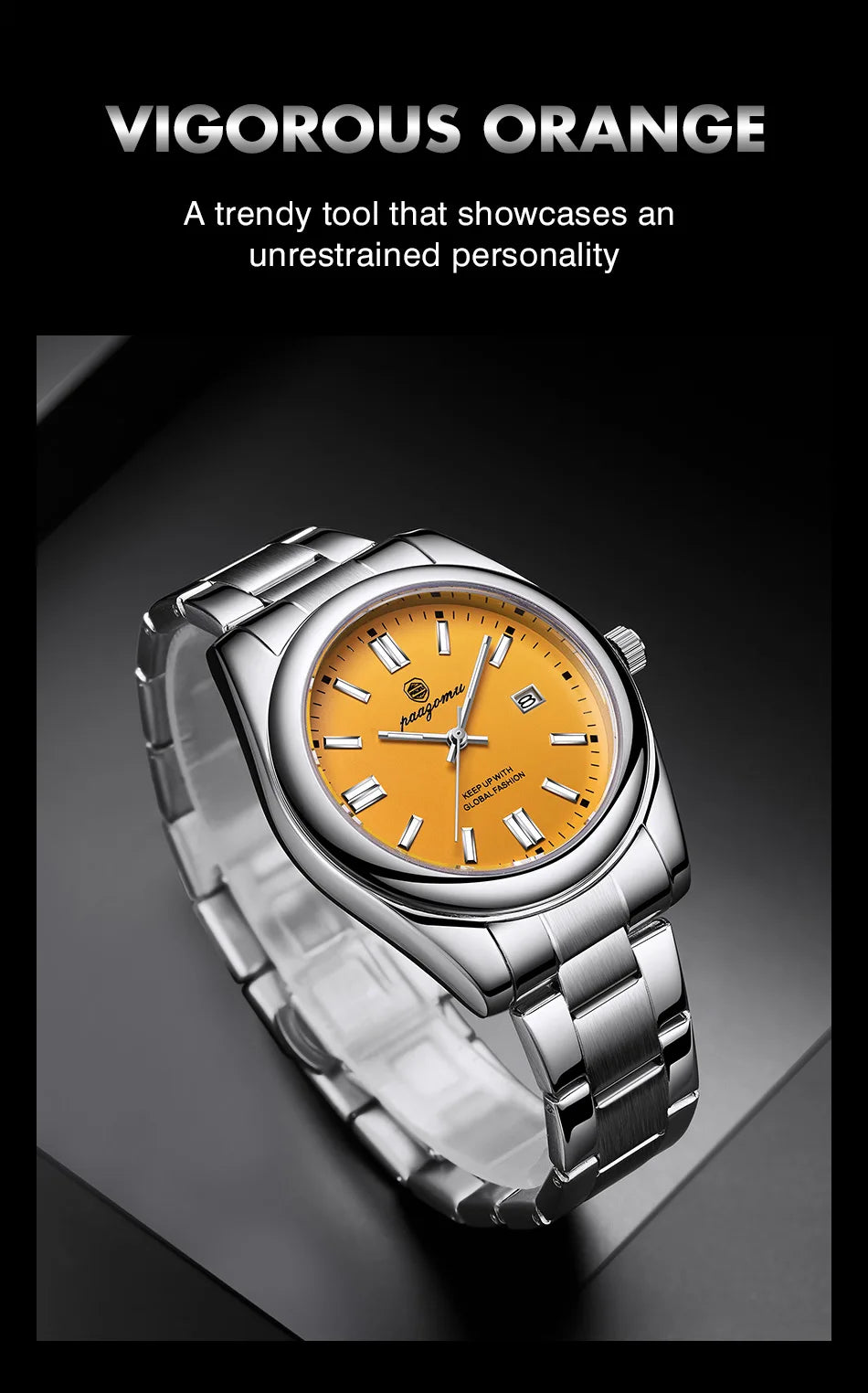 PAAZOMU Abstract Art Dial Men's Brand Authentic Trendy Fashion 2026 New High-quality Waterproof Luminous Quartz Watches Male+Box