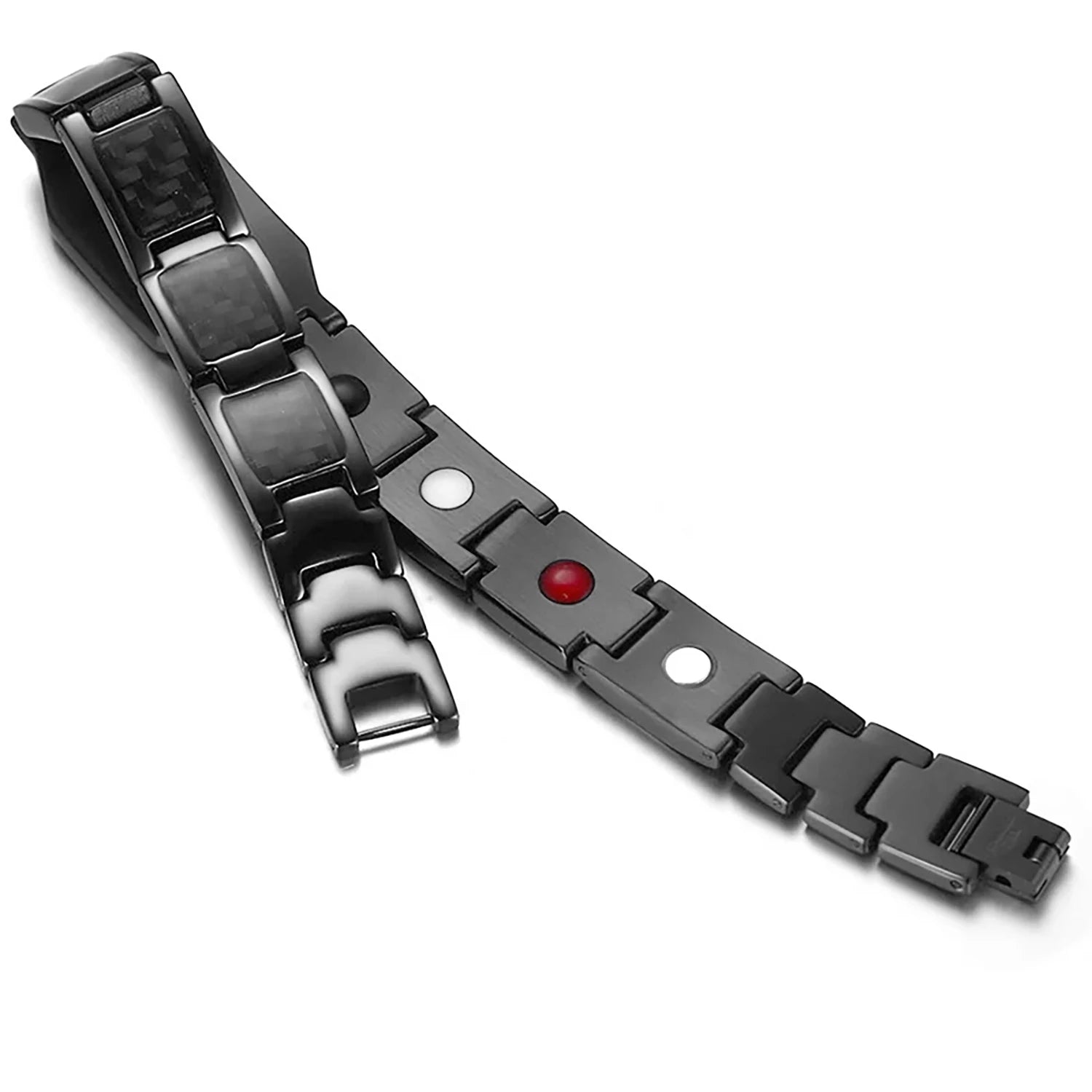 Germanium Black Healing Bracelet for Men Stainless Steel Magnetic Jewelry therapeutic Friendship for Joint Health Fashion Design