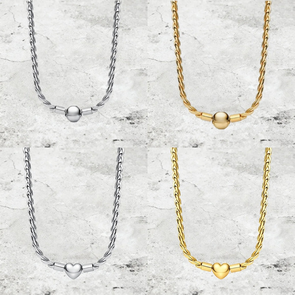 2026 PYUH Twisted Wreath Chain Story Chain Necklace Women's Accessories Jewelry Romantic Versatile Women's Christmas Gift