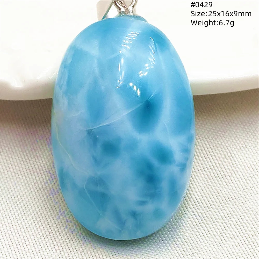 Natural Blue Larimar Heart Pendant Necklace Gemstone Women Men Larimar 17.5*19mm 18K Gold Love Larimar Fashion Jewelry AAAAAA