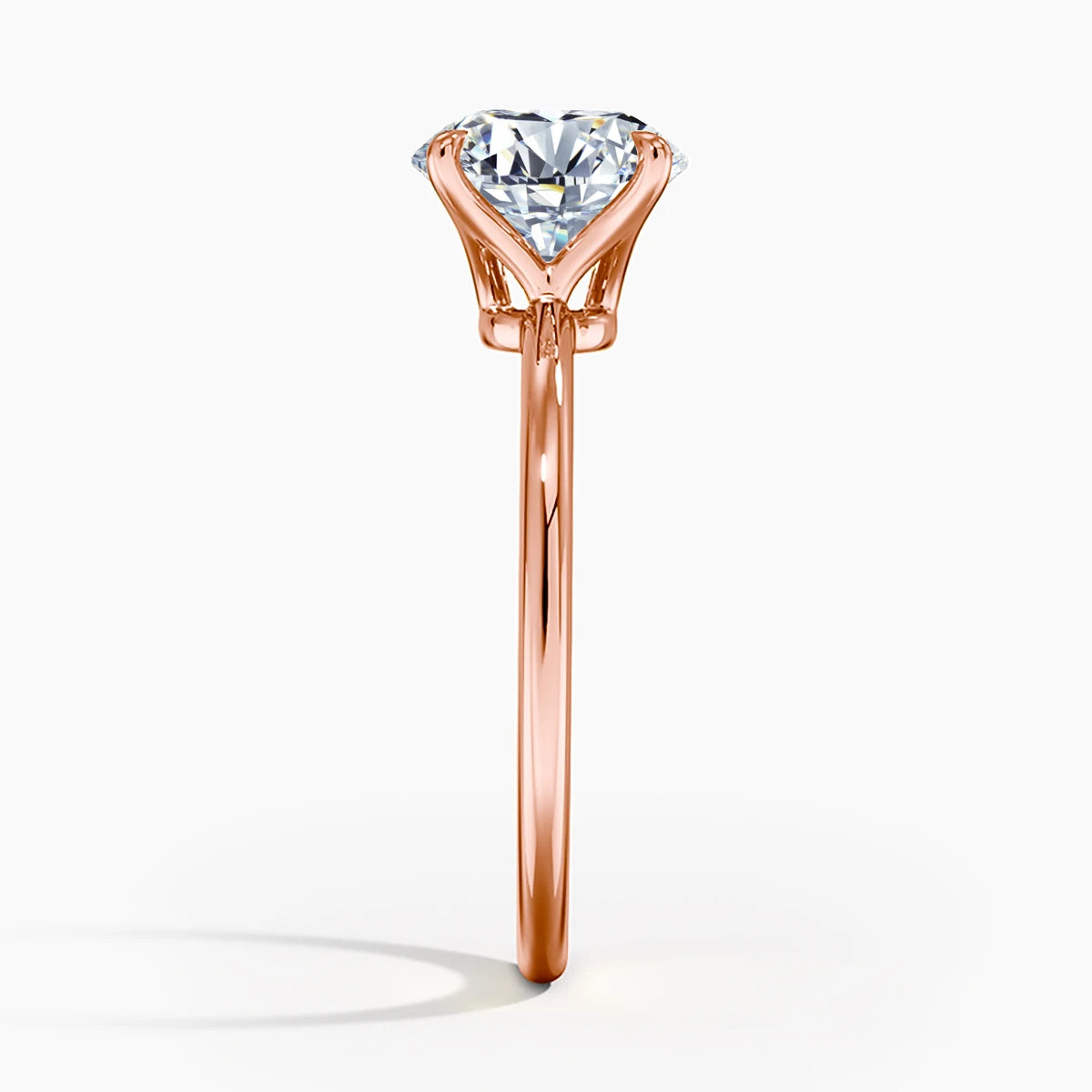 Szjinao 1ct 2ct 3ct 5ct D Color Moissanite Ring Rose Gold For Women Engagement Jewelry With GRA Certificate High Quality Gift