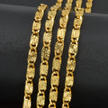 Classic Irregular 18k Gold Plated Copper Necklace New Fashion Pattern Dubai Link Chain for Women High-Quality Jewelry Gift